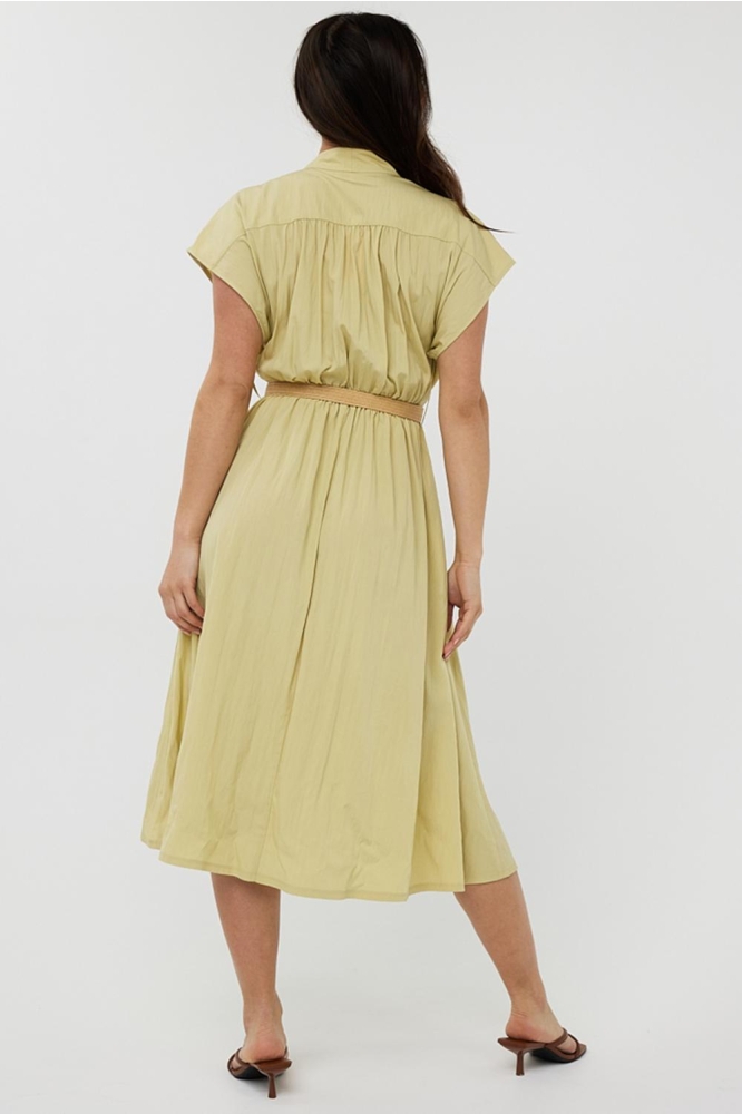 DRESS LONG WIDE HS25 05203 206 lemon pie